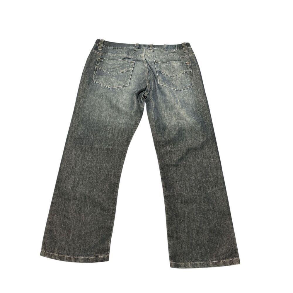 Alexander Julian Jeans Mens 36x30 Colours Blue Distressed Cotton Polyester Blend - Picture 2 of 7